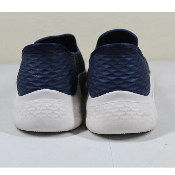 Skechers Go Walk Flex Womens 10W Wide Navy Blue Slip-Ins Running Shoes 124963 - Picture 3 of 6